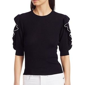 CLUB MONACO Size Medium Black WSWEATER